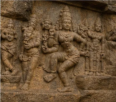 Tamil stone relief introducing history and archaeology
